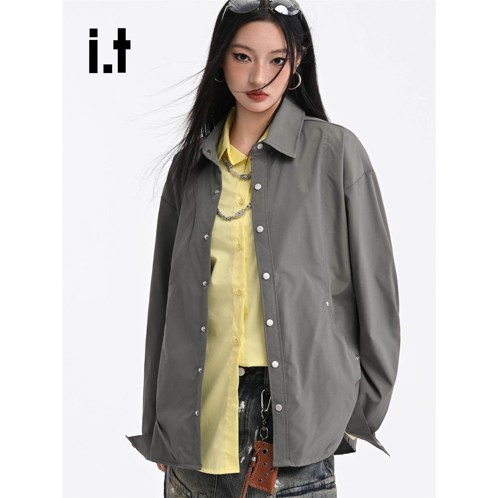 New Bcfauae NB覆古潮牌青年翻领长袖衬衫男款秋季高级感上衣