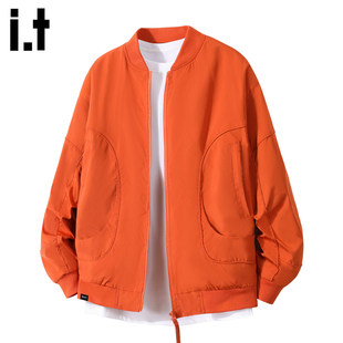 New Bcfauae NB美式潮牌飞行员夹克男士秋冬季痞帅棒球领外套