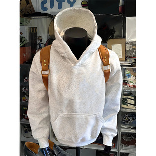 帽衫 New 连帽卫衣潮牌高级感宽松纯色美式 NB450g重磅短款 Bcfauae