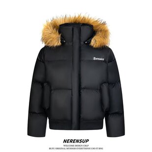 新款 NBins皮棉衣日系流行原宿百搭气质潮流慵懒时尚 Bcfauae New