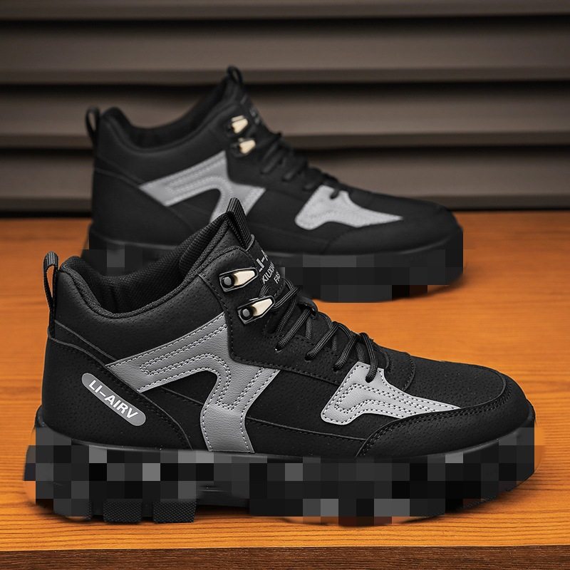 官方正品New Bcfauae NB新款春季高帮休闲马丁靴男冬季青少年小白