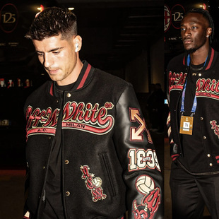 复古宽松刺绣棒球服机车赛车服夹克情侣VI NBOWAC美式 New Bcfauae