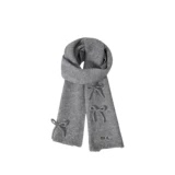 New Bcfauae NB秋冬季灰色毛绒针织男女通用围巾保暖柔软舒适百搭