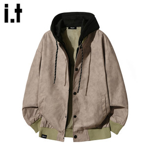 New Bcfauae NB复古假两件外套男款秋冬季高级感衣服宽松夹克