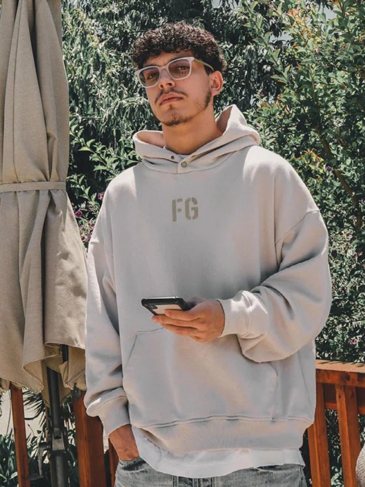 FOG 일곱 번째 시즌 몰려들고 풍부한 FG 플러스 벨벳 후드 풀오버 스웨트 셔츠 남성과 여성 커플 유럽과 미국의 가을 겨울 패션 브랜드 캐주얼