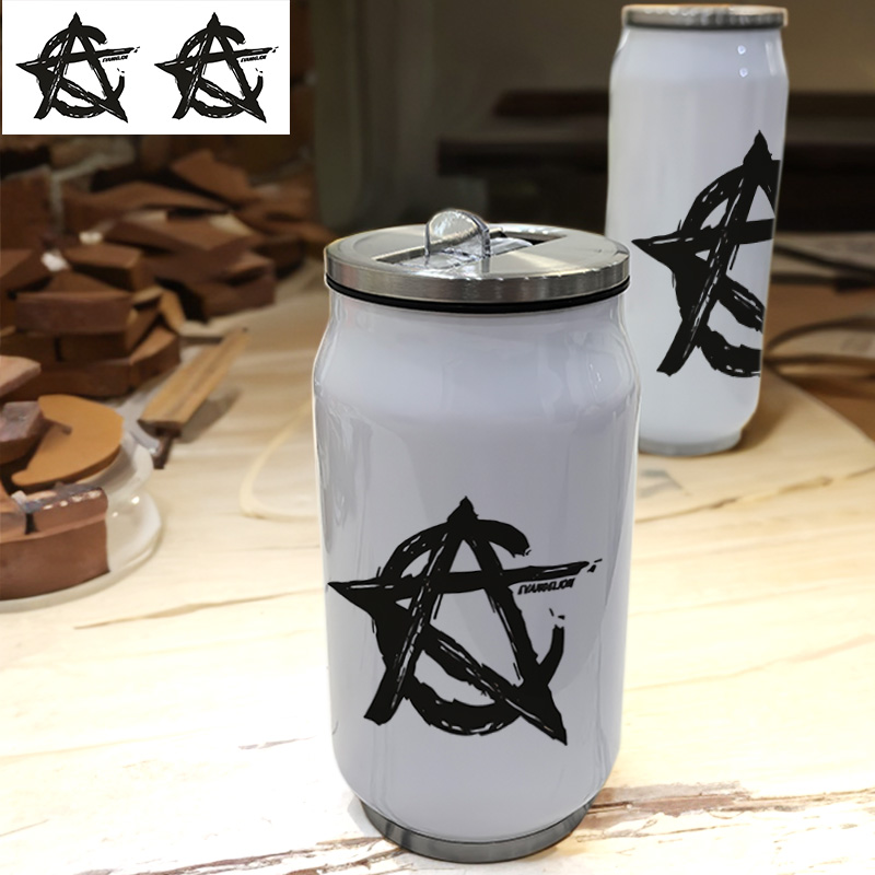 diyEVA新世纪福音战士联名2可乐跑步来图定制小众304不锈钢保温杯