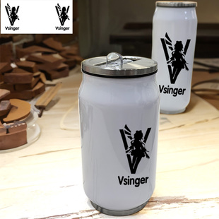 游戏洛天依雅音宫羽巡音弱音喝水便携式欧式骑行304不锈钢保温杯