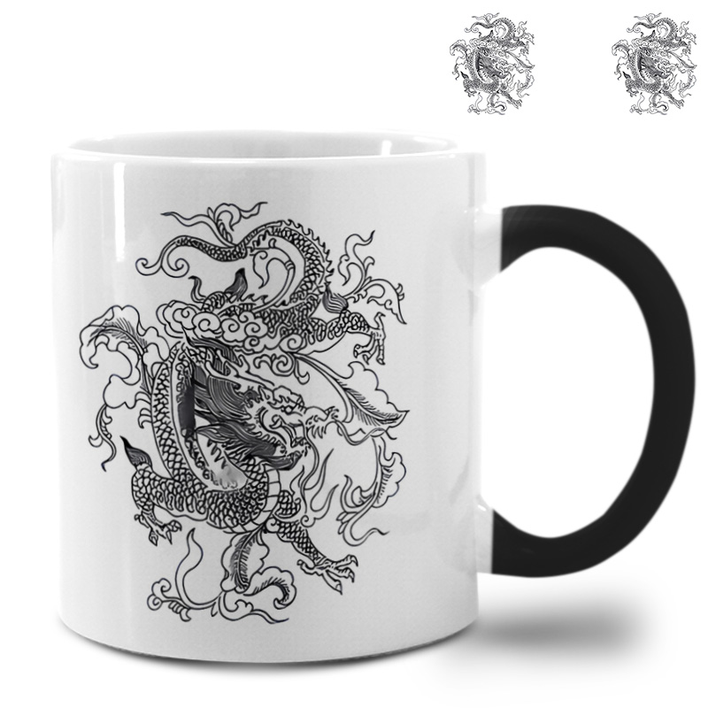 中国风国潮龙吉祥如意龙腾盛世_2变色杯高颜值恶搞马克杯陶瓷水杯