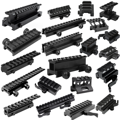 金属20转20mm导轨转接瞄镜夹具可倾角增高底座易归零合金支架