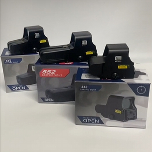 全息瞄准镜内红点瞄准器551/552/553全金属光学描具弹弓玩具备件