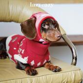 LazyEazy宠物狗狗小猫丝绒蝴蝶结头套腊肠节日领结可调节充棉可爱