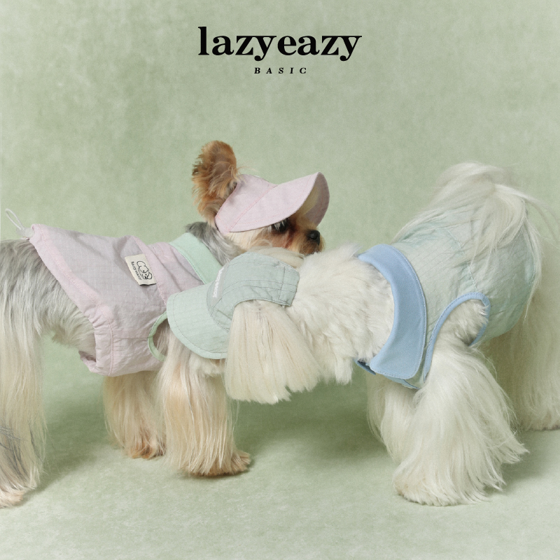 Lazyeazy宠物狗狗撞色polo翻领背心防水透气狗衣服春夏中小型犬