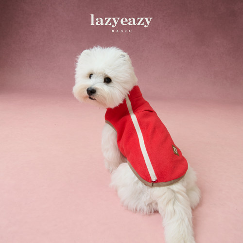 Lazyeazy宠物狗狗衣服双面绒后背拉链外套舒适时尚中小型犬衣服
