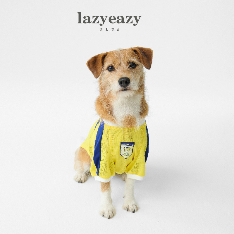 Lazyeazy宠物狗狗衣服立领球衣轻薄透气户外凉感夏新款中小型犬