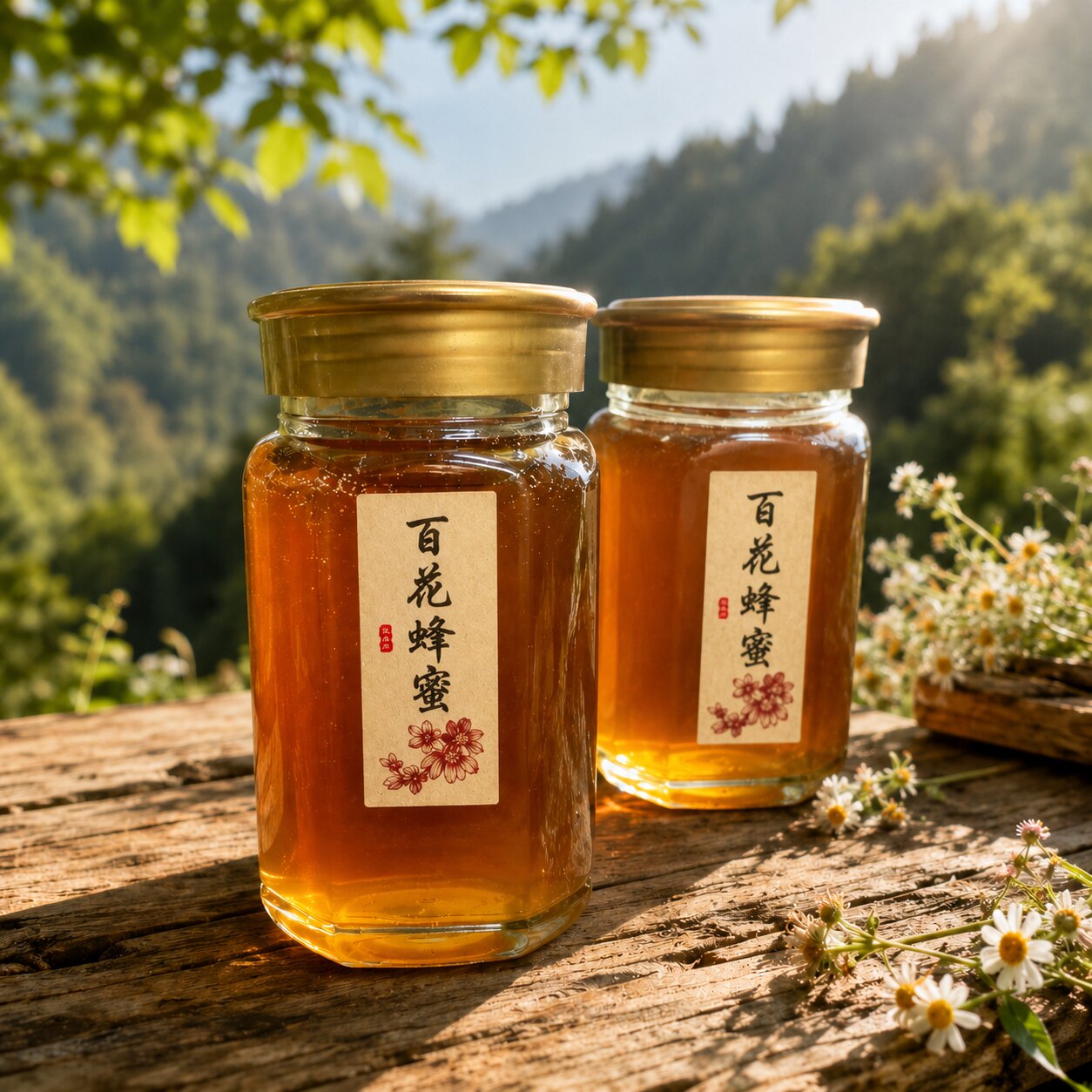 赣南客家百花蜂蜜江西赣州深山农家野花酿造成熟蜜土蜂蜜原蜜瓶装