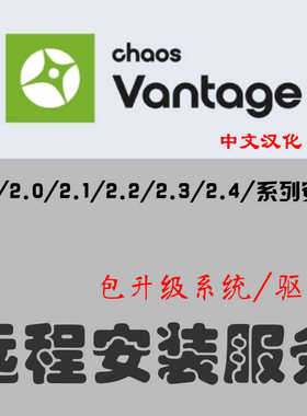 chaos Vantage2.4实时渲染器远程安装服务CV中文汉化渲染软件安装