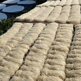 茶陵农家米粉 安仁烫皮丝 炎陵宽扁粉条纯手工制作湖南土特产三斤