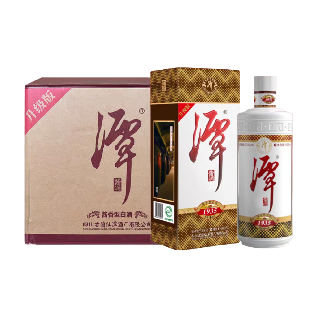 潭酒1935升级版53度酱香型白酒500ml*6瓶整箱装纯粮酒