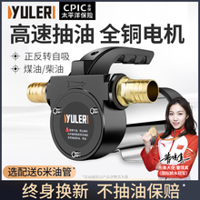 渝乐正反转电动抽油泵柴油12V24V220V直流加油泵手动加油机吸油机