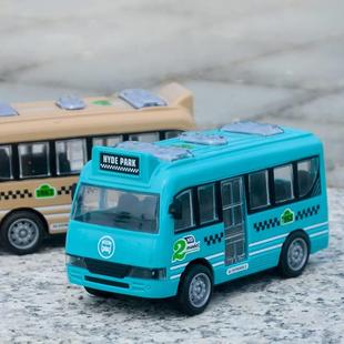 儿童声光巴士玩具车惯性耐摔仿真公交车男孩宝宝开门公共汽车模型