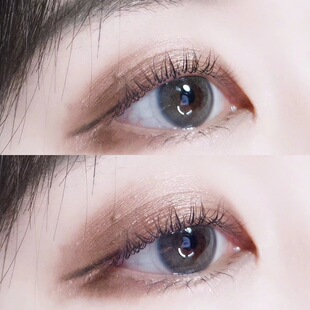 2片装唐纳滋棕 美瞳女年抛 大直径混血14.8mm眼镜男 带度数美乐菲