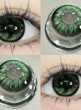 绿野仙踪绿色美瞳日抛一次性30片10片隐形眼镜大直径正品官网EJL