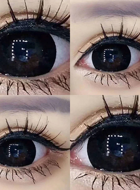 黑糖玫瑰美瞳半年抛年抛2026新款女大直径黑色冰滴黑茶自然EJL