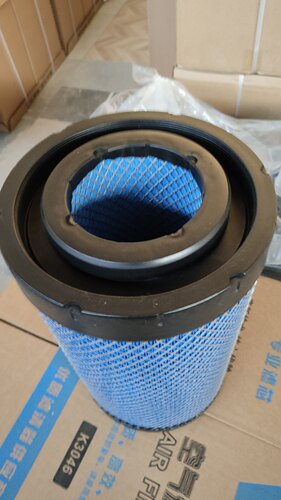 K2543PU空滤芯 适用于重汽王牌力狮瑞狮自卸车空气滤清器滤芯2543