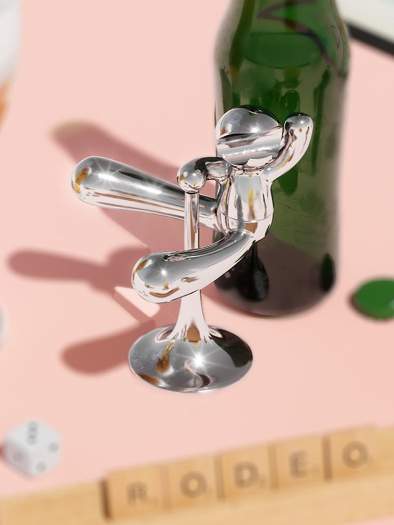 Umbra伙伴开瓶器平衡不倒翁金属小摆件啤酒起瓶器创意男生日礼物