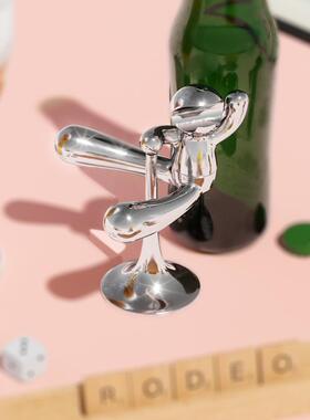 Umbra伙伴开瓶器平衡不倒翁金属小摆件啤酒起瓶器创意男生日礼物