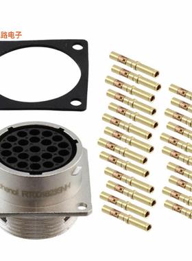 RT001823SNH-K -[全新CONN RCPT FMALE 23POS GOLD CRIMP]