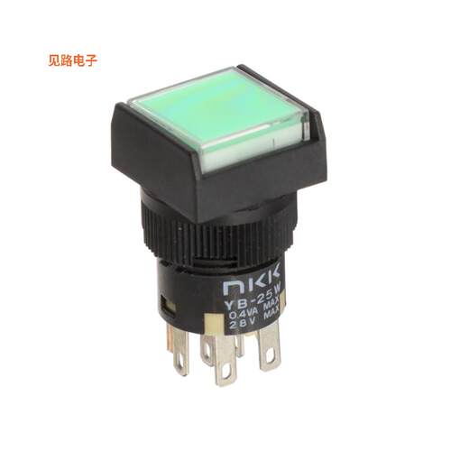 YB25WSKG01-5F12-JF -[全新SWITCH PUSHBUTTON DPDT 0.4VA 28V]