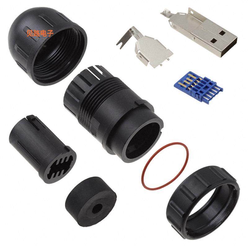 DCC-US3AB-180 -[全新CONN PLUG USB3.0 TYPEA 9POS SLD]