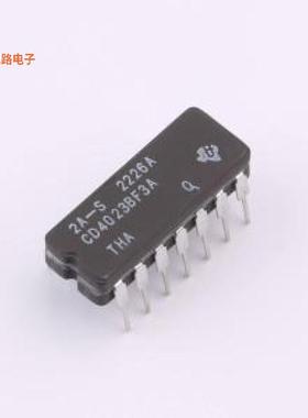 CD4023BF3A -原装[CD4023B-MIL CMOS 三通道 3 输入与非门逻辑门