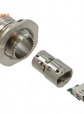 USBFTV72N -[全新CONN RCP USB2.0 TYPEA 4P PNL MNT]