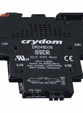 DRD48D06 -原装[SSR RELAY SPST-NO 6A 48-600VDIN 轨道