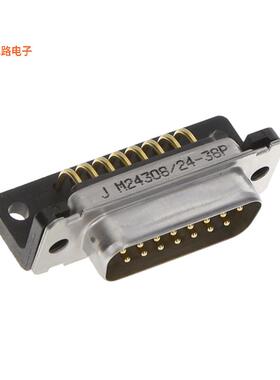 M24308/24-38P -原装[CONN D-SUB PLUG 15POS R/A SOLDERD-Sub