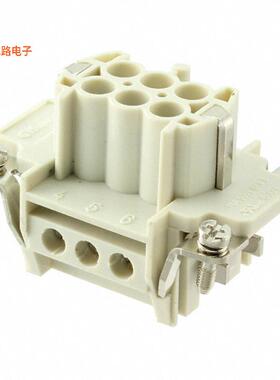 0936010207 -原装[6P + PE FEMALE INSERT 16A 500V/U插件