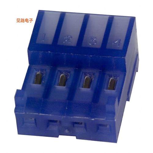 643815-4 -原装[CONN RCPT 4P IDC 26AWG TIN-LEAD插座