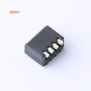 2.54-4P TPCB -原装[间距:2.54mm,P数:4P,卧贴,侧拨黑色拨码