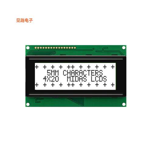 MC42005A6W-FPTLW-V2 -[全新4X20 CHARACTER CHIP-ON-BOARD LCD]