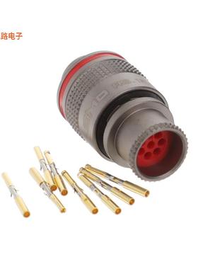 FMS.1M.308.XLMT -[全新CONN PLUG FMALE 8POS GOLD CRIMP]