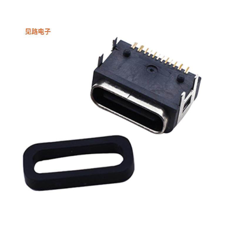 A-USBC-20F0-EA-GSR08 -[全新CONN RCPT USB2.0 TYPC 16P