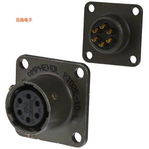 PT02E-10-6S(025) -[全新CONN RCPT FMALE 6P GOLD SLDR CUP]
