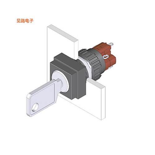 51-255.025D -[全新SWITCH KEYLOCK 2POS DPST 5A 250V]