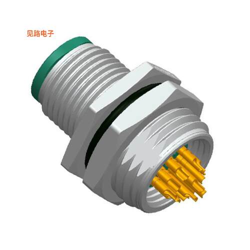 M12A-12PMMS-SH8001 -[全新CONN PLUG MALE 12P GOLD SLDR CUP]