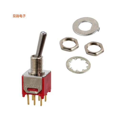 200MDP1T1B1M2REH -[全新SWITCH TOGGLE DPDT 0.4VA 20V]