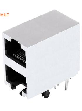CRJ035-3-TH -原装[RJ JACK, 2X1 PORT, 8P8C, 30U, SH插孔