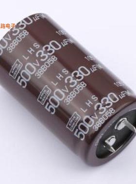 ELHS501VSN331MR50S -[原装牛角型电解插件,D30xL50mm