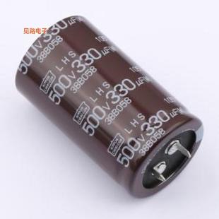 ELHS501VSN331MR50S -[原装牛角型电解插件,D30xL50mm